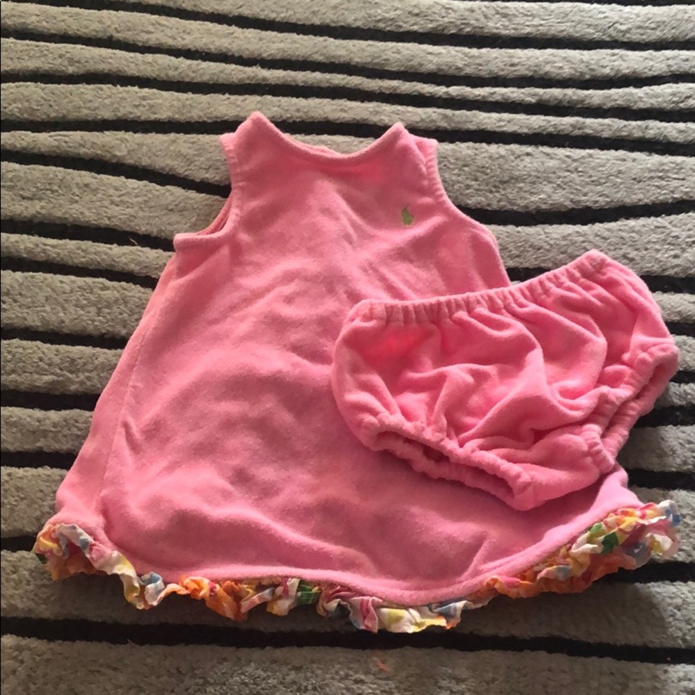Ralph Lauren 2 Piece Swim Terry Cloth Cover Up -9M